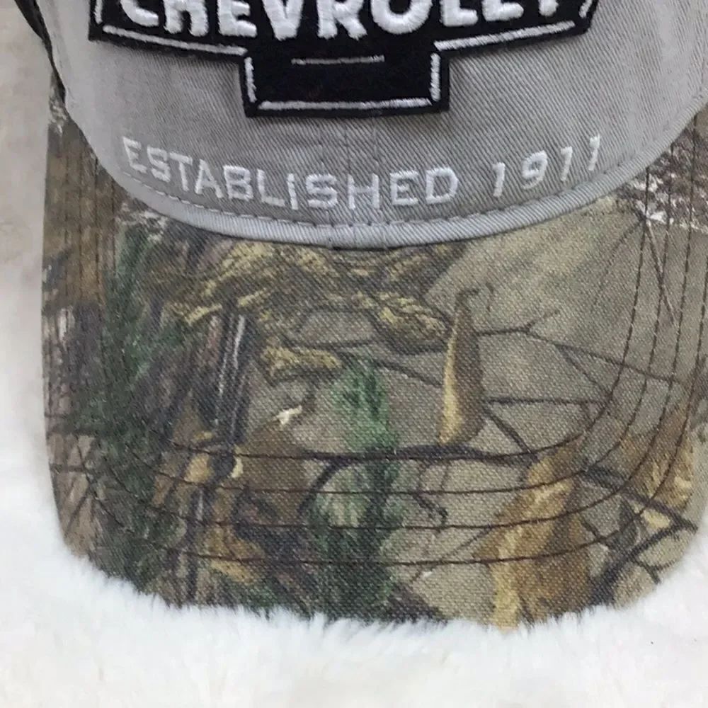 NEW Chevy Black and Camo print ball cap with Logo Script patch - Picture 5 of 11